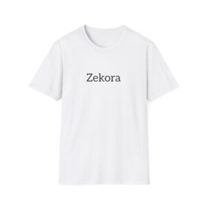 Zekora Name T-Shirt — Minimal Personalized Shirt with Serif Text